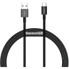Cablu periferice Baseus USB tip A 2.0 Male la USB-C 2.0 Male, PD 66W, 1 m, Negru
