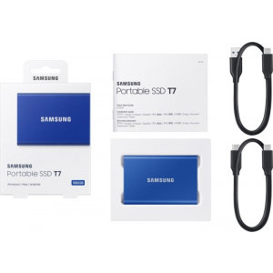 Samsung Portable T7 Blue 1TB USB 3.2 tip C
