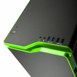 NZXT H440 Matte Black - Glossy Green Trim