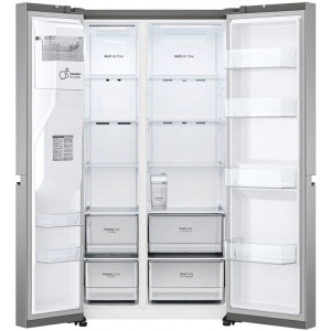 LG GSLV71PZTE, 635 L, No Frost, DoorCooling, Dozator apa/gheata, Clasa E, 179 cm, Argintiu