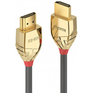 LINDY Gold, HDMI Male - HDMI Male, v2.0, 10m, gri-auriu
