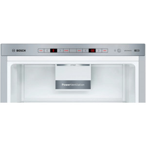 Bosch KGE39AICA, 343 L, LowFrost, VitaFresh, Super Congelare, EasyAccess, Clasa C, 201 cm, Inox