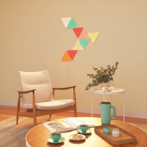Nanoleaf Panouri extindere Shapes Triangles, Wi-Fi, LED, RGB compatibil Apple HomeKit, Google Assistant, 3 panouri