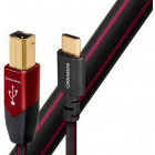 Cablu periferice Audioquest Cinnamon, USB Male tip C - USB 3.0 Male tip B, 0.75m, negru-rosu