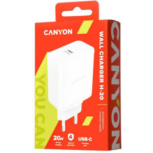 Canyon H-20, 20W, 1x USB-C, White