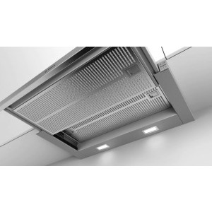 Bosch telescopica DFS067A51, Putere de absorbtie 728 m3/h, EcoSilence Drive, 4 trepte de putere, 60 cm, Inox