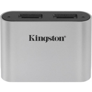 Cititor carduri Kingston Workflow microSDHC/SDXC UHS-II Reader Silver