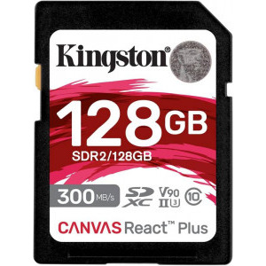 Card memorie Kingston SDXC Canvas React Plus Clasa 10 UHS-II 128GB