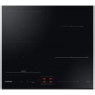 Plita incorporabila Samsung NZ64B5046JK/U2, Inductie, 4 zone de gatit, Control tactil, Display, 60 cm, Sticla neagra