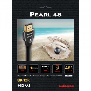 Audioquest Pearl 48, HDMI Male - HDMI Male, v2.1, 1.5m, negru-gri