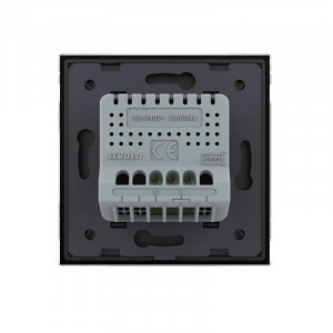 Livolo Senzor Control Sunet si Lumini cu Rama din Sticla, Protocol Zigbee, Negru