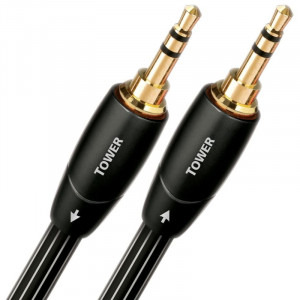 Audioquest Tower, Jack 3.5 mm Male - Jack 3.5 mm Male, 5m, negru-alb