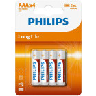 Philips LongLife 4x AAA R03 blister