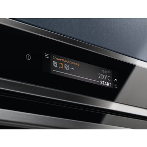 Electrolux EOA9S31CX, Electric, 70 L, Autocuratare hidrolitica, CookView, Steamify, My Electrolux Kitchen, Grill, Clasa A++, Negru/Inox