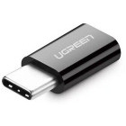 Adaptor Ugreen 1x USB-C Male - 1x microUSB Female, Negru