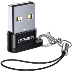Adaptor Ugreen 1x USB tip A Male - 1x USB-C Female, Negru