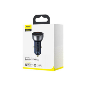 Baseus Particular Digital Display QC+PPS, 1x USB, 1x USB-C, 65W, Grey