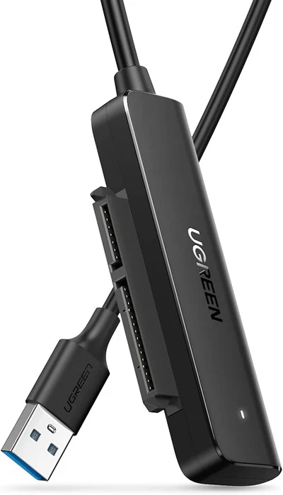 Cablu periferice Ugreen CM321 USB tip A 3.2 Gen 1 Male la SATA, 0.5 m, Negru