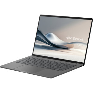 ASUS 14'' Zenbook A14 UX3407QA, WUXGA OLED, Procesor Qualcomm Snapdragon X X1-26-100, 32GB LPDDR5X, 1TB SSD, Qualcomm Adreno, Win 11 Pro, Iceland Gray