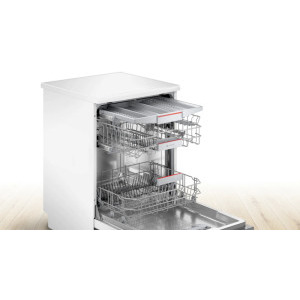 Bosch SMS4EMW06E, 14 seturi, 6 programe, Clasa B, EfficientDry, VarioFlex, VarioDrawer, Rackmatic, 60 cm, Alb