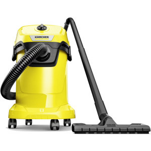 Karcher WD 2 Plus V-12/6/18/C, cu sac, 1000W, 12L, Galben/Negru