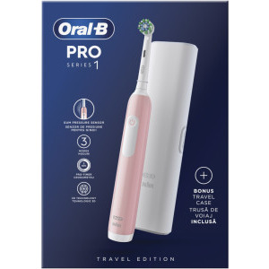 Oral-B Periuta de dinti electrica Pro 1 Roz + Trusa de transport