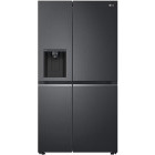 Frigider Side By Side LG GSLV71MCTD, 635 L, Clasa D, Total No Frost, DoorCooling+, LinearCooling, Multi-Airflow, Inverter, Dozator apa & gheata, 179 cm, Negru
