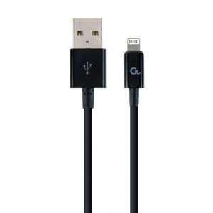 Cablu de date / adaptor Gembird USB-A Male la Lightning Male, 1 m, Black