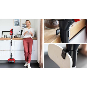 Bosch vertical Unlimited 7 ProAnimal BBS711ANM, 18V, Autonomie 40 min, 0.4L, Rosu