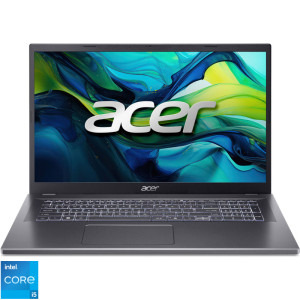Laptop Acer 17.3 Aspire 17 A17-51M, FHD IPS, Procesor Intel® Core™ i5-1334U (12M Cache, up to 4.60 GHz), 16GB LPDDR5, 512GB SSD, Intel Iris Xe, No OS, Steel Gray