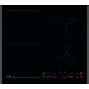 Plita incorporabila AEG TI64IB10FB, Inductie, 4 zone de gatit, PowerBoost, Hob2Hood, 60 cm, Negru