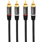 Cablu audio Logilink CA1207 2x RCA Male - 2x RCA Male, 5 m, Negru