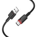 Cablu de date / adaptor Borofone BX110, USB Male la USB-C Male, 1 m, Black