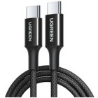 Cablu de date / adaptor Ugreen L502, USB-C Male la USB-C Male, 100 W, 2 m, Black