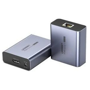 Adaptor Ugreen CM455 Extender HDMI via Ethernet, max 70 m, Argintiu