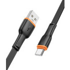 Cablu de date / adaptor Borofone BX118, USB Male la USB-C Male, 1 m, Black