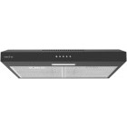 Hota Arctic traditionala AHS6122B, Putere de absorbtie 201 m3/h, 3 trepte de viteza, Iluminare LED, 60 cm, Clasa C, Negru