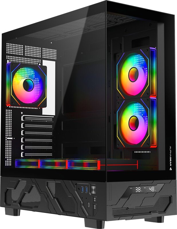 Carcasa ALPHAGEAR Dervish mark 1 black ARGB