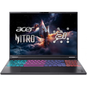 Acer Gaming 16'' Nitro 16S AI AN16S-61, WQXGA IPS 180Hz, Procesor AMD Ryzen™ AI 9 365 (24M Cache, up to 5.0 GHz), 32GB DDR5, 1TB SSD, GeForce RTX 5070 8GB, No OS, Obsidian Black