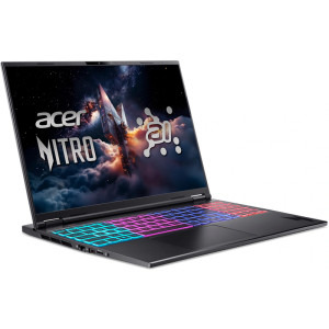 Acer Gaming 16'' Nitro 16S AI AN16S-61, WQXGA IPS 180Hz, Procesor AMD Ryzen™ AI 9 365 (24M Cache, up to 5.0 GHz), 32GB DDR5, 1TB SSD, GeForce RTX 5070 8GB, No OS, Obsidian Black
