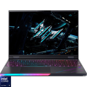 Laptop Acer Gaming 16 Predator Helios 16 AI PH16-73, WQXGA OLED 240Hz, Procesor Intel® Core™ Ultra 9 275HX (36M Cache, up to 5.40 GHz), 32GB DDR5, 1TB + 1TB SSD, GeForce RTX 5090 24GB, No OS, Abyssal Black