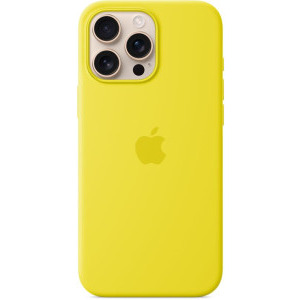 Apple Protectie pentru spate, material silicon, cu MagSafe pentru iPhone 16 Pro Max, culoare Star Fruit