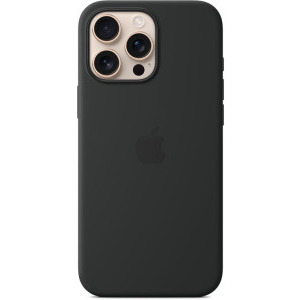 Apple Protectie pentru spate, material silicon, cu MagSafe pentru iPhone 16 Pro Max, culoare Black