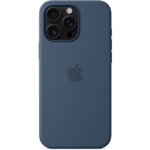 Apple Protectie pentru spate, material silicon, cu MagSafe pentru iPhone 16 Pro Max, culoare Denim