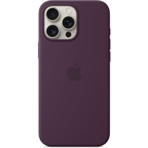 Apple Protectie pentru spate, material silicon, cu MagSafe pentru iPhone 16 Pro Max, culoare Plum