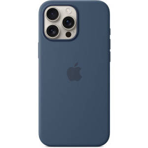 Apple Protectie pentru spate, material silicon, cu MagSafe pentru iPhone 16 Pro, culoare Denim