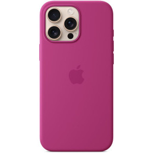 Apple Protectie pentru spate, material silicon, cu MagSafe pentru iPhone 16 Pro, culoare Fuchsia