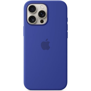 Apple Protectie pentru spate, material silicon, cu MagSafe pentru iPhone 16 Pro, culoare Ultramarine