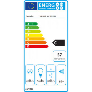 Electrolux telescopica LFP326S, Putere de absorbtie 410 m3/h, 1 motor, 60 cm, Inox