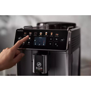 Philips automat Saeco GranAroma SM6582/10, 1500W, 15bar, 1.8L, Negru/Argintiu